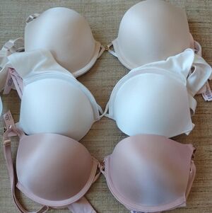 Victoria's Secret White and Pink Bras